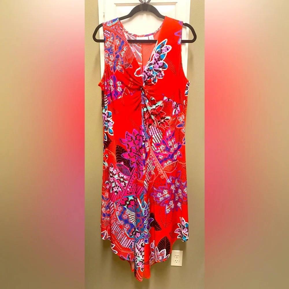 Chico’s Hailey Handkerchief Hem Dress - Picture 1 of 7